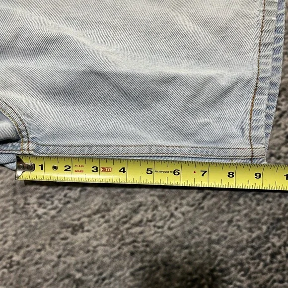 Levi's 505 Denim Shorts Mens 36 Blue Regular Fit Jorts Vintage Y2K - Picture 13 of 14